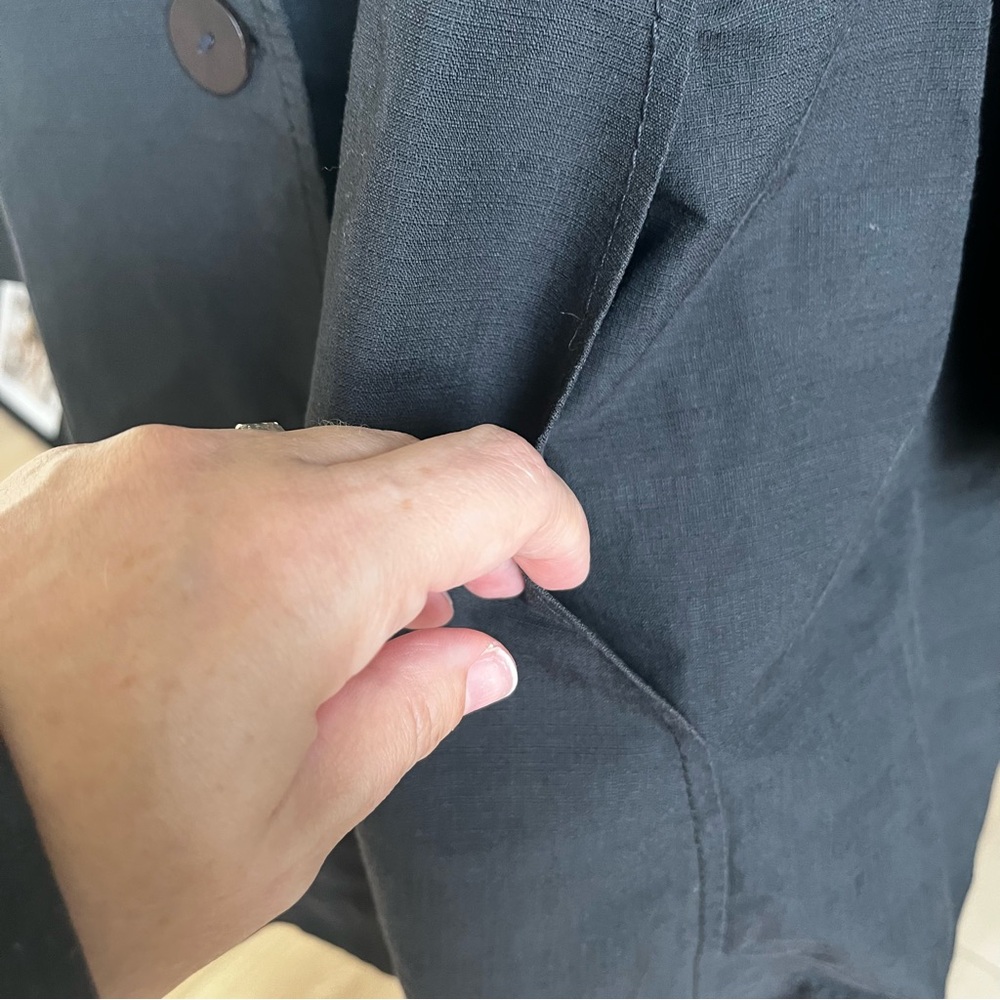 Stella McCartney Black Button Front Jacket - Picture 6 of 16